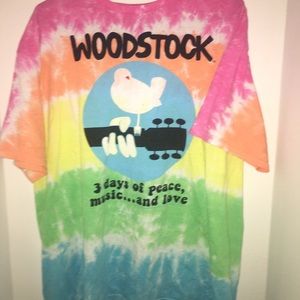 Tie dye Woodstock shirt